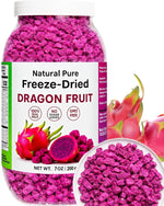 Freeze Dried Dragon Fruit Pieces, 7oz, 100% Natural, Gluten-Free, Vegan
