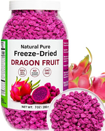 Freeze Dried Dragon Fruit Pieces, 7oz, 100% Natural, Gluten-Free, Vegan