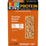 KIND Protein Bars, Crunchy Peanut Butter, Gluten Free, 12g Protein, 12 Count