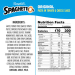 SpaghettiOs Original Canned Pasta, 15.8 oz Can, Pack of 12
