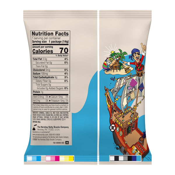 Pirate's Booty Aged White Cheddar Cheese Puffs, 24-count, 0.5oz, Gluten-Free Snacks