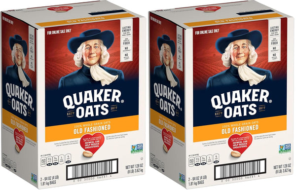 Quaker Quick 1-Minute Oatmeal, Non GMO Project Verified, 2.5 Pound (Pack of 2)