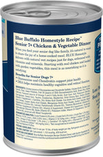 blue buffalo senior chicken dinner wet dog food 12.5-oz cans 12 count