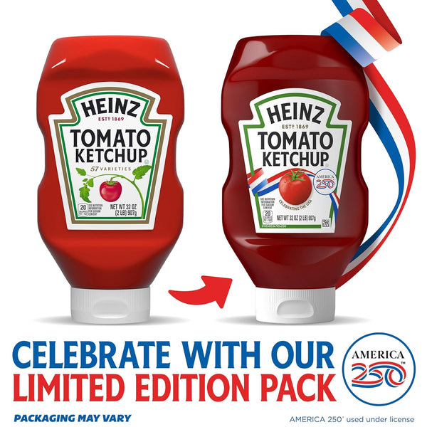 Heinz 32 oz Tomato Ketchup, Gluten Free, Squeezable Bottle, SNAP & EBT Eligible