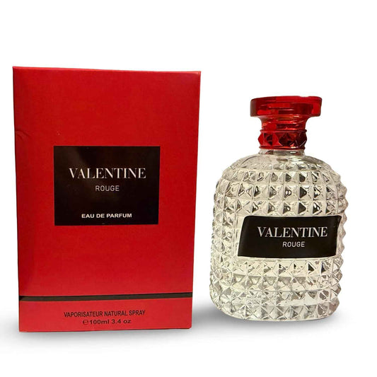 VALENTINE ROUGE Eau de Parfum, Luxury Fragrance with Bergamot and Orange Blossom, Natural Spray, 3.4 Fl Oz