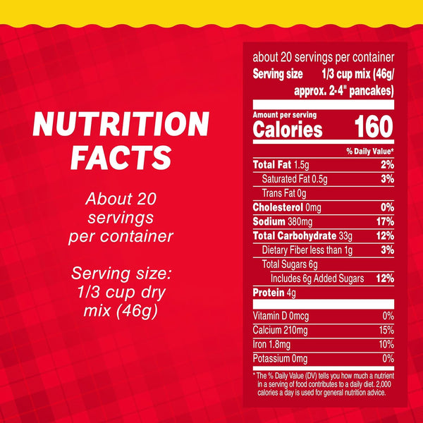 Mrs. Butterworth Pancake and Waffle Mix, 32 Ounce, Non-GMO, No Preservatives, Easy to Make, Great Source of Calcium