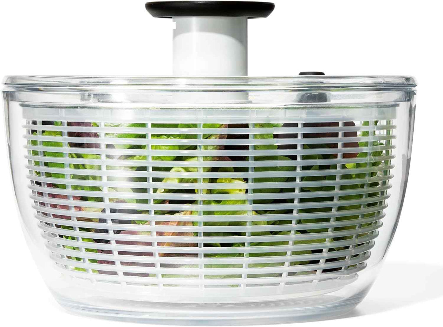 OXO Good Grips Salad Spinner | Lettuce Spinner | Fruit Washer | Fruit Washing Bowl with Strainer | Vegetable Cleaner | Salad Cleaner | Lettuce Washer | 6.22 Quart Capacity