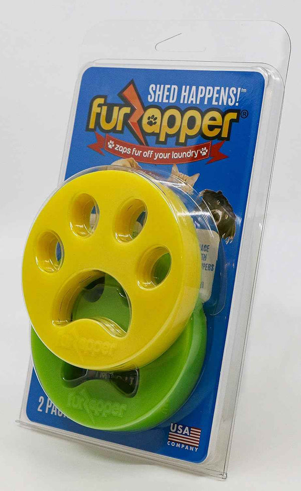 FurZapper Pet Hair Remover 2 Pack Reusable Dog Cat Hair Remover Tool for Laundry and Dryer Use
