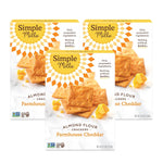 Simple Mills Almond Flour Crackers, Farmhouse Cheddar, 4.25 oz, 3 count