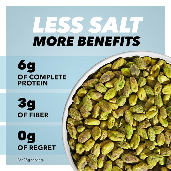 Wonderful Pistachios Lightly Salted No Shells 12 Ounce Resealable Bag Gluten Free Protein Snacks