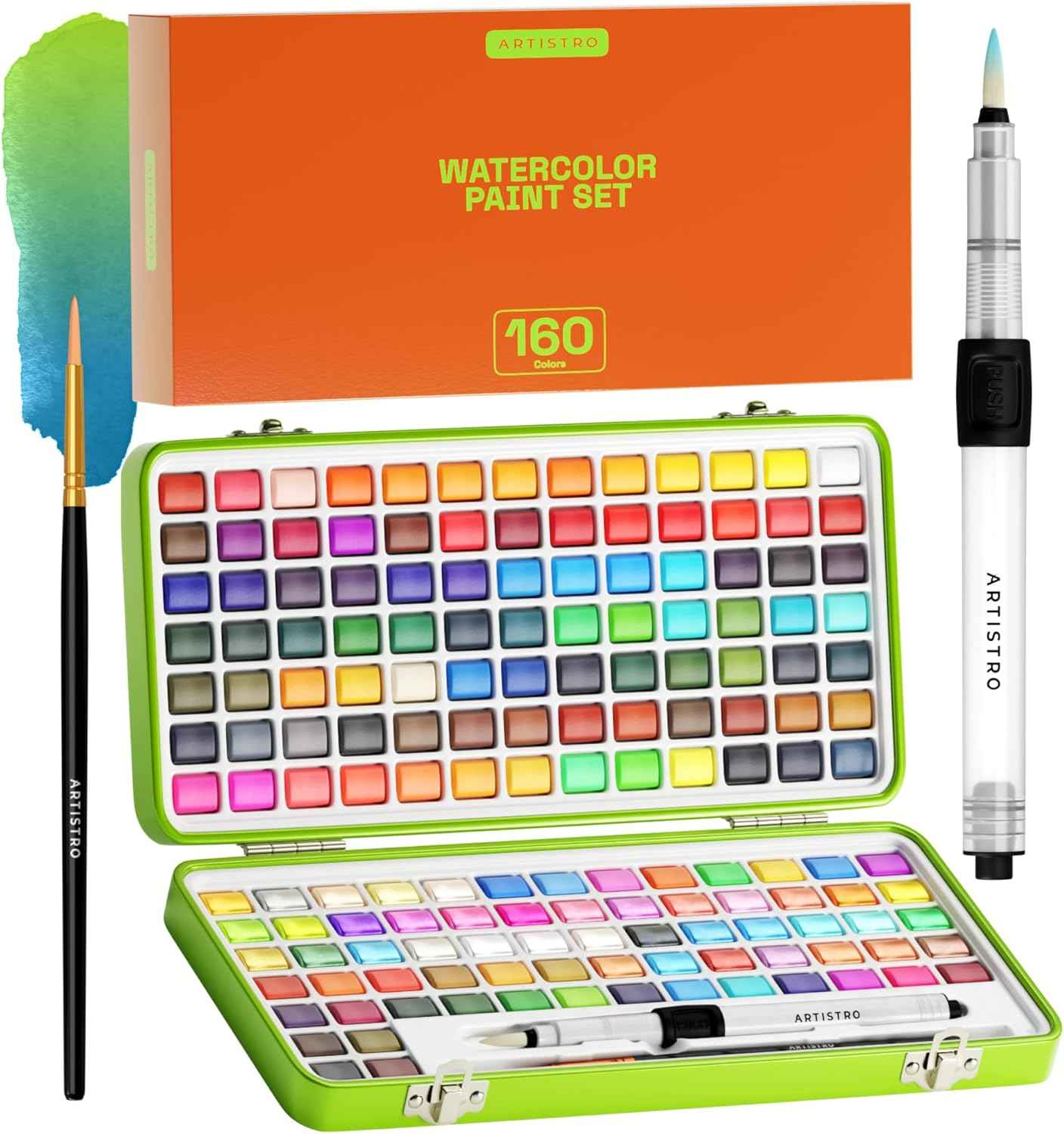 ARTISTRO Watercolor Paint Set - Portable Paint Kit - Perfect for Gifting to Adults, Teens, Tweens, & Kids