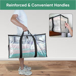 6-Pack Oversized Moving Bags with Reinforced Handles for Storage and Organization