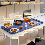 Extra Large 32"x15" Electric Silicone Food Warmer Tray, 7-Level Temp 8-Hour Timer, Portable Countertop Food Warmers for Parties, Blue