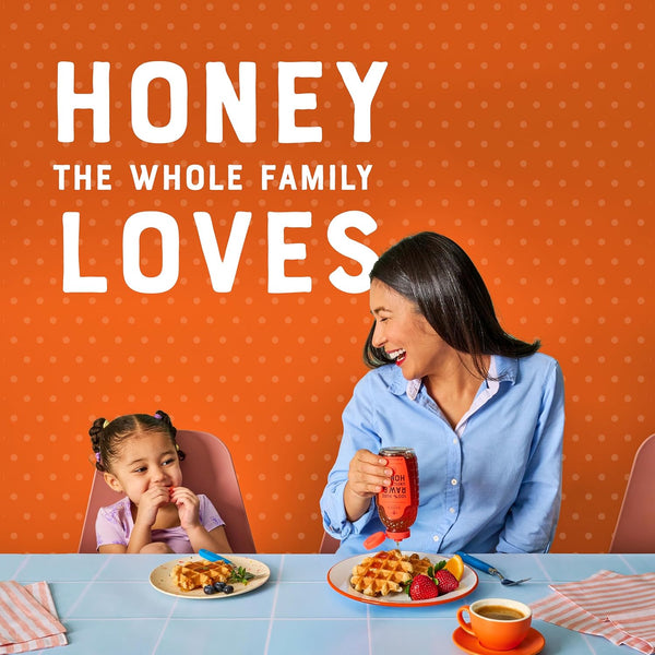 Nate's 100% Pure, Raw & Unfiltered Honey - Award-Winning Taste, 16 oz. Squeeze Bottle