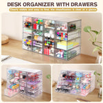Acrylic Organizer with 20 Drawers for Office and Craft Storage