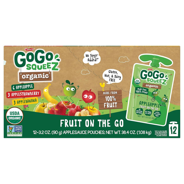 GoGo squeeZ Organic Applesauce and Fruit Puree Variety Pack
