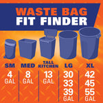Hefty Ultra Strong 30 Gallon Trash Bags with Fabuloso Scent