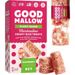 GoodMallow Vegan Rice Crispy Individually Wrapped Box of 8, Kosher, Gluten Free, Dairy Free Snacks