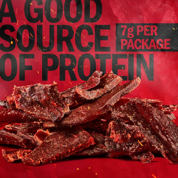 Jack Link's Teriyaki Beef Jerky Multipack, 20 packs, 0.625 oz bags, 7g protein per serving