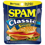 SPAM Classic Single 9 Grams Protein 2.5 oz Pouches 12 Pack