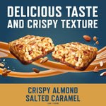 CLIF BUILDERS Protein Bars - Crispy Almond Salted Caramel - 16g Protein - Gluten Free - 6 Pack