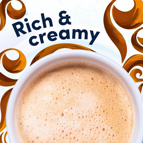 Gevalia Frothy Artificially Flavored Caramel Macchiato Espresso Style K-Cup Coffee Pods & Froth Packets Kit