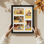 Vittanly 11x14 Collage Picture Frame, Displays 5Pcs 4x6 Pictures with Mat or 1Pcs 11x14 without Mat for Wall Mounting, Picture Frames Collage Wall Decor in Black, 1 Pack