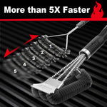 GRILLART Grill Brush and Scraper, Extra Strong BBQ Cleaner Accessories for Gas/Charcoal Grilling Grates