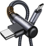 ainope 60w 2-pack 6.6ft usb c to usb c cable fast charging phone charger for iphone 17 pro max accessories