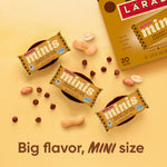 Larabar peanut butter chocolate chip mini bars, gluten free vegan, 20-count snack size