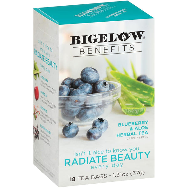 Bigelow Ginger Peach Herbal Tea, 108 Tea Bags, 6 Pack, Individually Wrapped