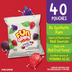 Funables Mixed Berry Fruity Snacks, 40 individually wrapped pouches, 32 oz, 40 ct