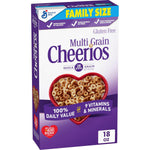General Mills Multi Grain Cheerios Heart Healthy Breakfast Cereal Gluten Free 18 oz Family Size