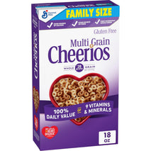 General Mills Multi Grain Cheerios Heart Healthy Breakfast Cereal Gluten Free 18 oz Family Size