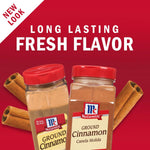 McCormick Ground Cinnamon, 18 oz, premium quality, non GMO, aged up to 15 years, sweet and savory dishes