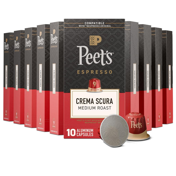 Peet's Coffee Espresso Capsules for Nespresso Original Machine
