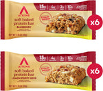 Atkins Soft Baked High Protein Bars, 12 pack, 2g sugar, 4g net carbs, 15g protein