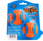 Chuckit! Ultra Ball Dog Toy - Medium Bouncy Fetch Balls For Dogs 20-60 lbs - Made from Durable Rubber - Floating Water Pet Toys - Size Medium - 2.5-inch Diameter - Pack of 2