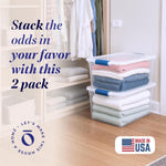 Large Clear Plastic Storage Bins with Lids for Home Office Organization