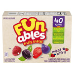 Funables Mixed Berry Fruity Snacks, 40 individually wrapped pouches, 32 oz, 40 ct