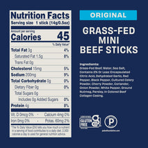 Grass Fed Beef Jerky Sticks Individually Wrapped in Bulk