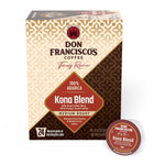 Don Francisco's Kona Blend Coffee Pods, 100 Count, Medium Roast, Keurig Compatible