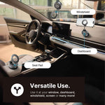 Vacuum Magnetic Phone Holder for Cars Black 360 Rotating Adjustable Foldable Mount for iPhone