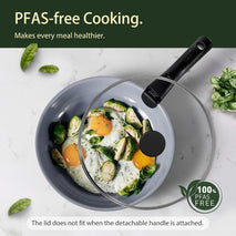19-piece ceramic cookware set with non-stick coating and induction compatibility