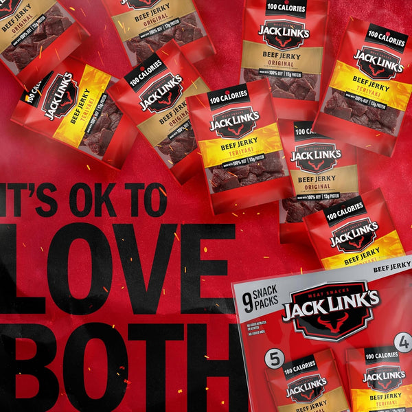 Jack Link's Beef Jerky Variety Pack with Original and Teriyaki Flavors