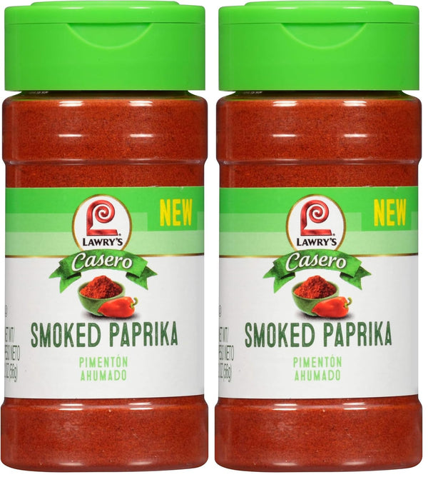 Lawry's Casero Smoked Paprika 2 oz, Pack of 1, Mild Heat and Subtle Sweetness, Kosher Certified