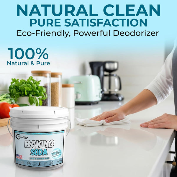 TradeGrade Pure 1 Gallon Baking Soda Food-Grade Sodium Bicarbonate Powder for Cooking and Cleaning