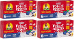 Sun-Maid vanilla yogurt coated raisins (6 pack) 1 oz snack-size boxes for lunch and back to school