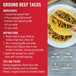 McCormick Taco Seasoning Mix, 24 oz, Premium, No MSG, No Artificial Flavors, For Tacos, Nachos, Fajitas