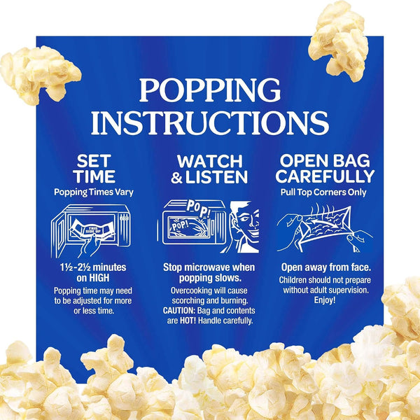Act II Butter Microwave Popcorn, 2.75 oz. Bags in a Pack of 24